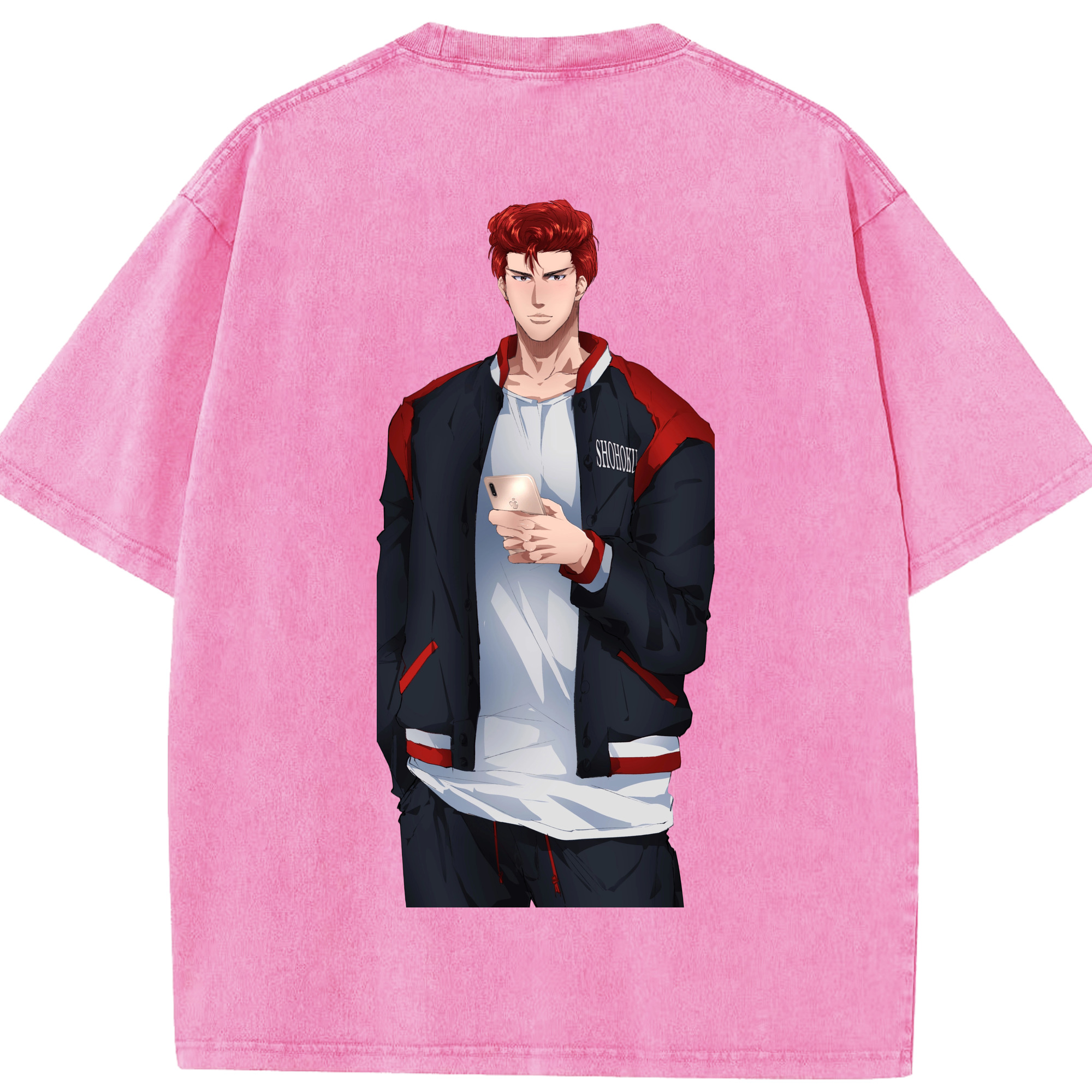 （画像用） SLAM DUNK／スラムダンク 綿100% ヴィンテージ風 半袖Tシャツ（背面プリント）